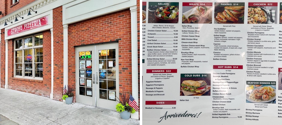 Stroud Pizzeria & Italian Restaurant Menu