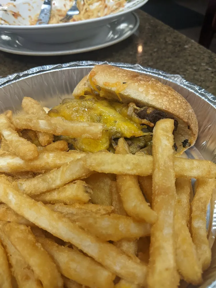 Cheese Steak and Fries