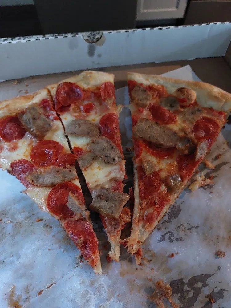 Pizza with Pepperoni and Sausage